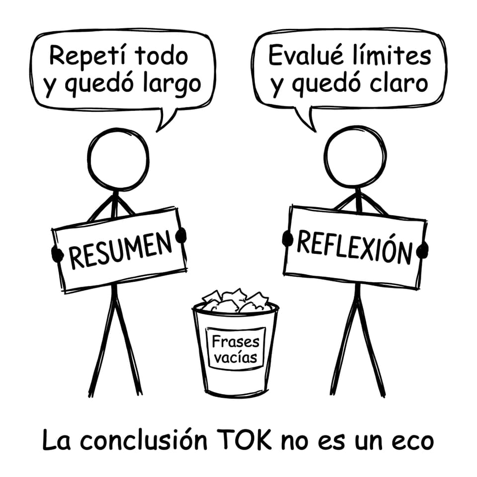 Resumen vs Reflexión en la conclusión
