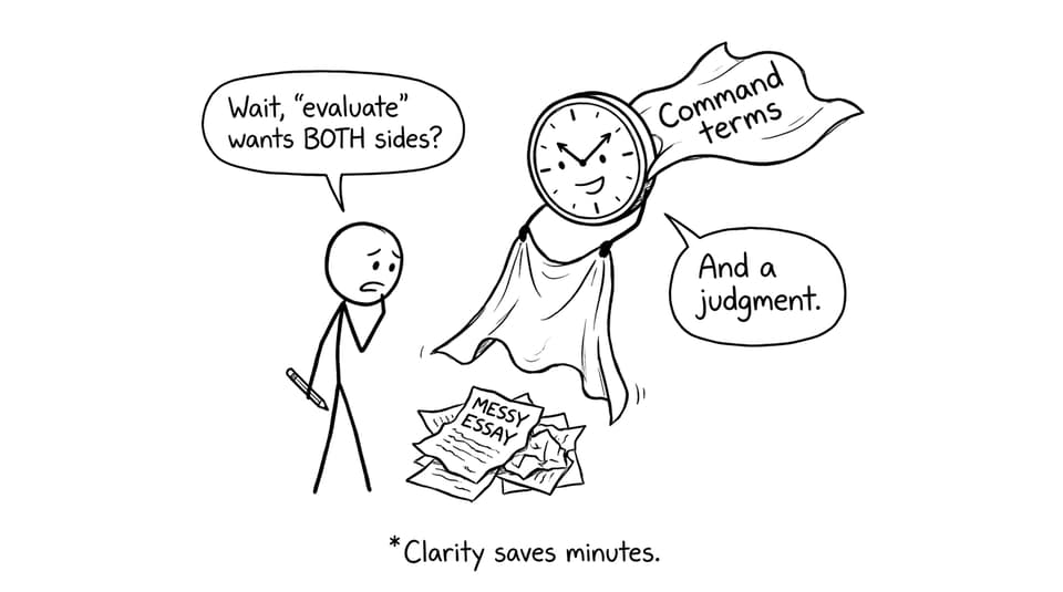 A funny comic about command terms saving time