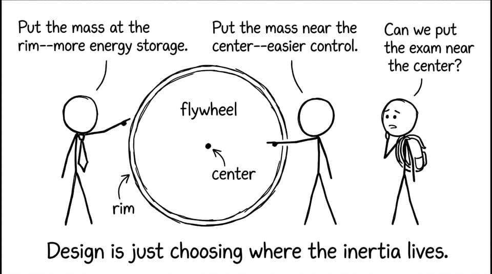 Design is choosing where the inertia lives