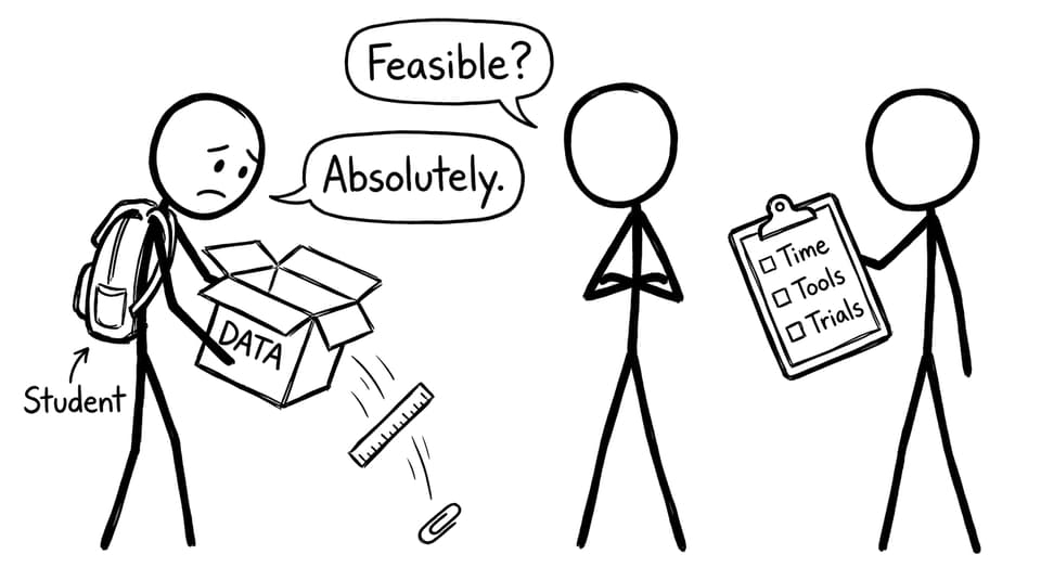 Feasibility joke about tiny data