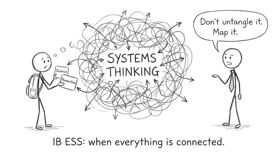 IB ESS systems thinking comic