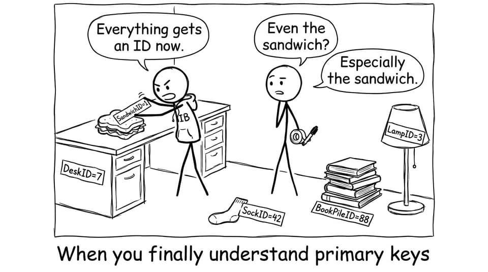 When you finally understand primary keys
