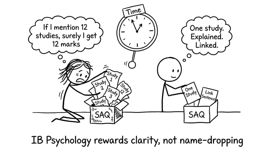 IB Psychology rewards clarity, not name-dropping