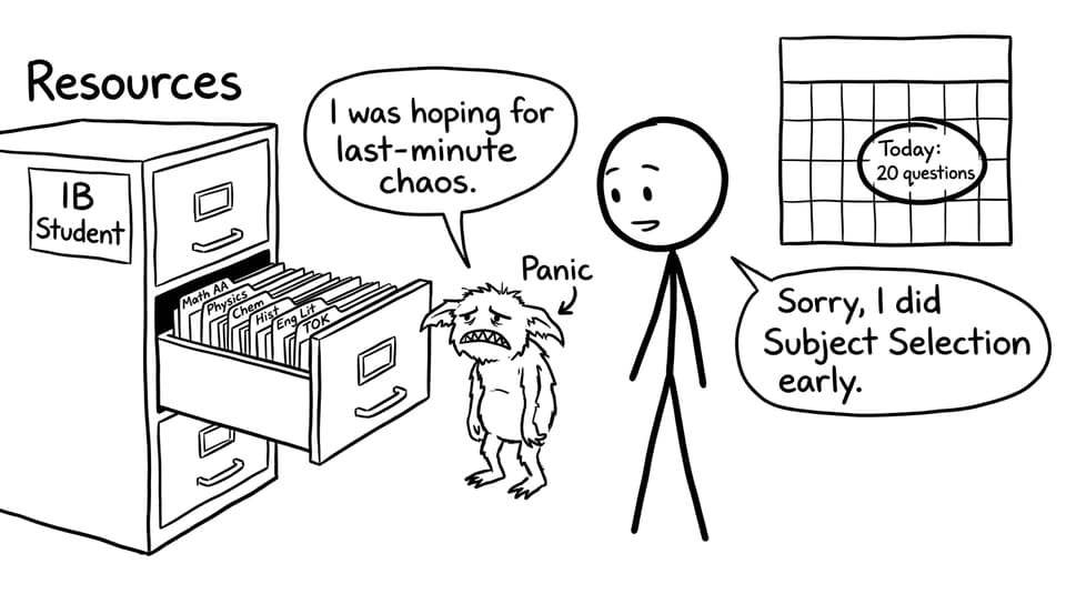 Comic about organized resources vs Panic