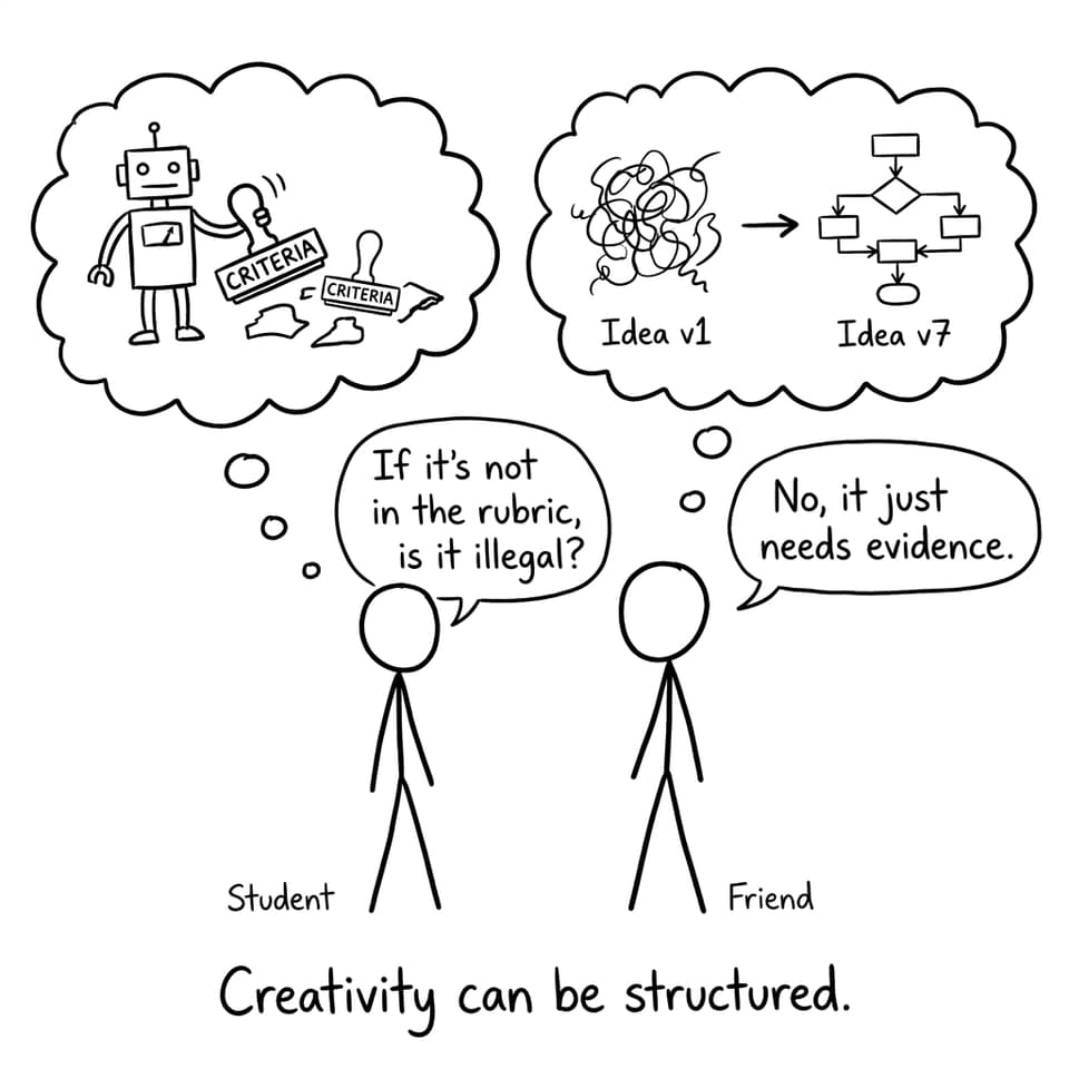 Rubric robot vs idea evolving