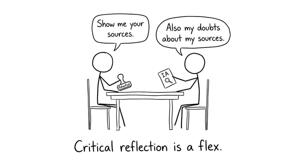 Interview about IA sources and reflection