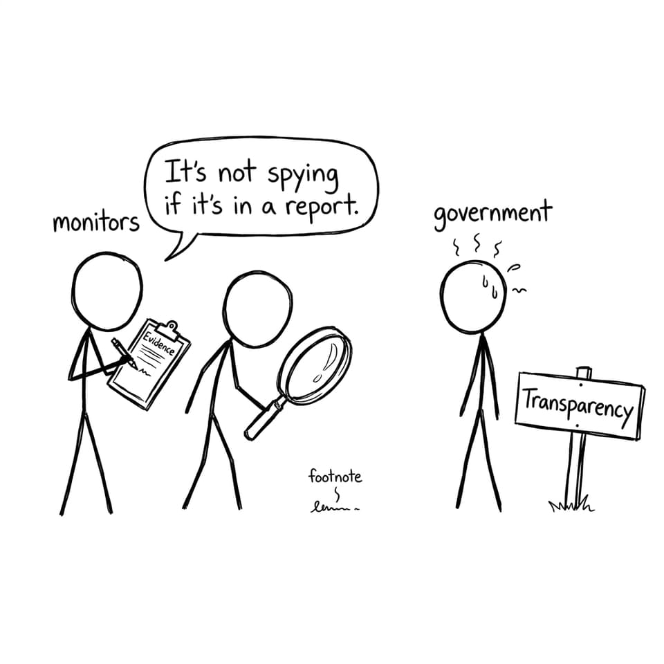 Monitoring and transparency comic