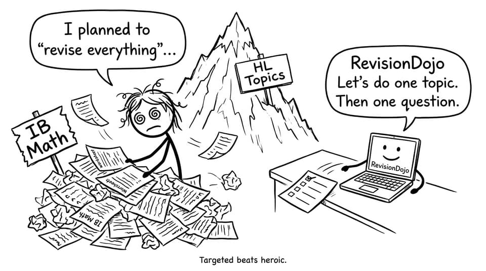 Targeted IB Math revision beats heroic