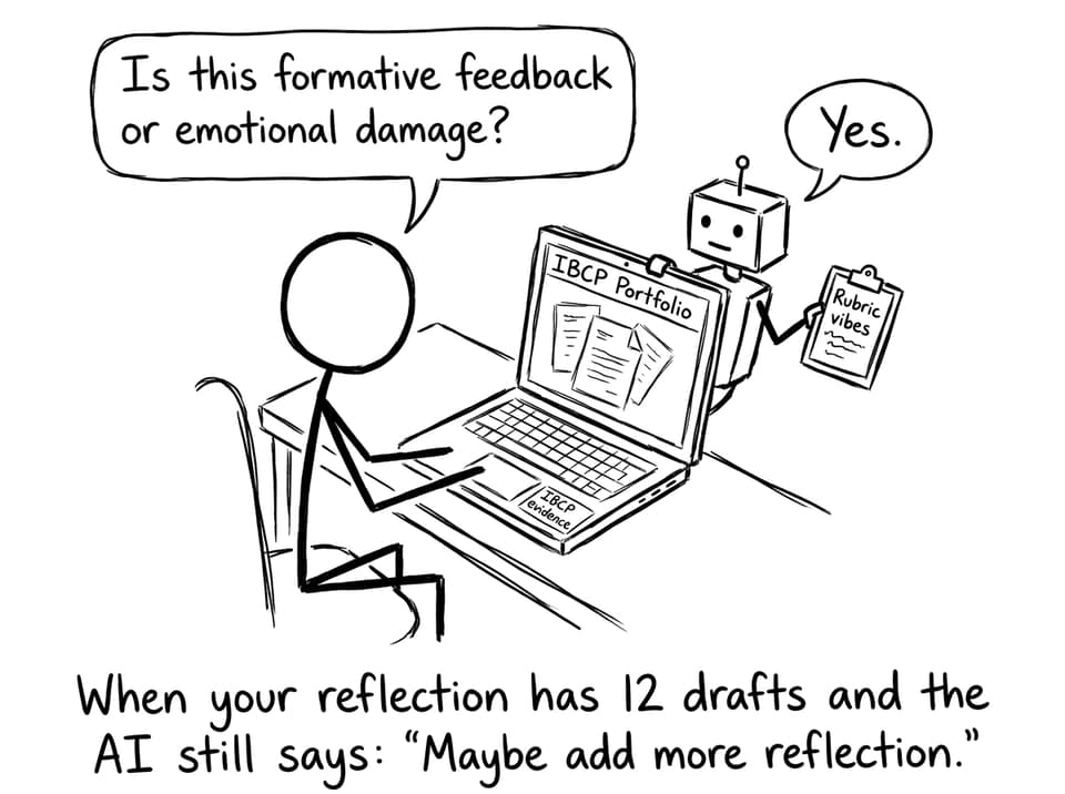 Student vs AI feedback in IBCP