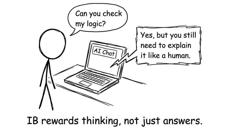 AI chat reminds you to explain like a human