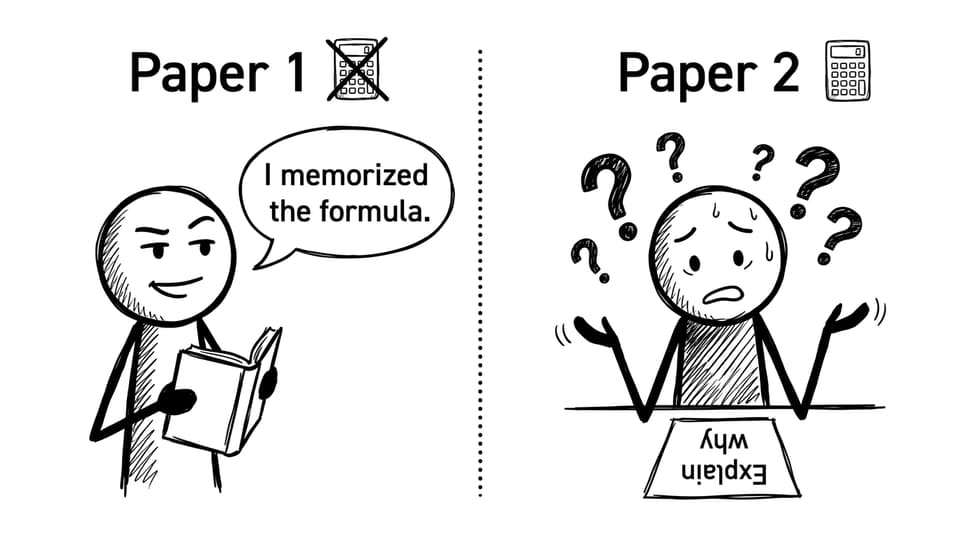 Memorized formula vs explain why comic