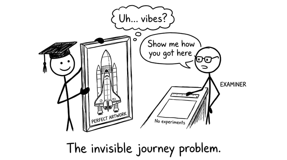 The invisible journey problem