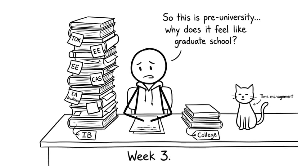 IB vs College stacks comic