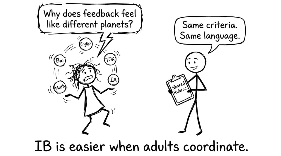 IB is easier when adults coordinate.