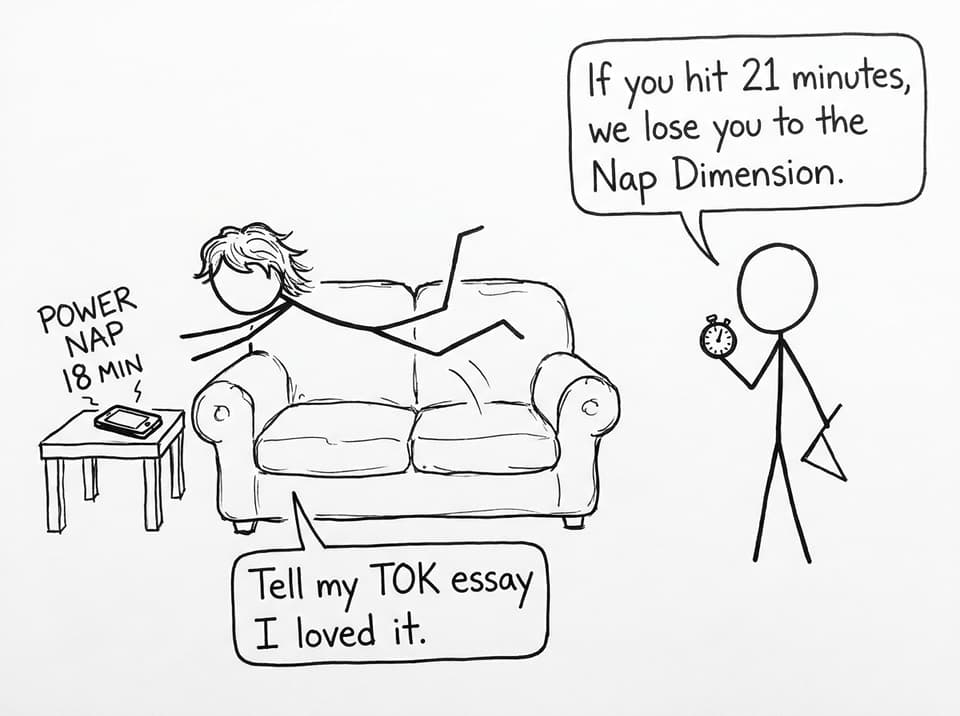 Power nap “Nap Dimension” joke