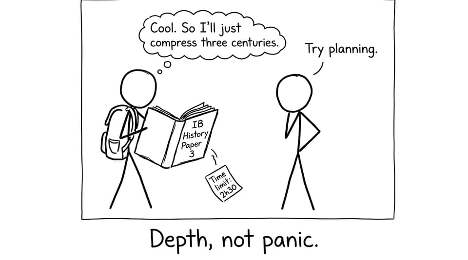 Student compressing centuries joke
