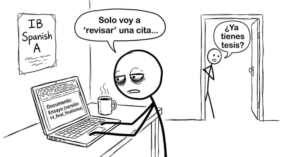 Estudiante con 27 pestañas y la “versión finalísima”