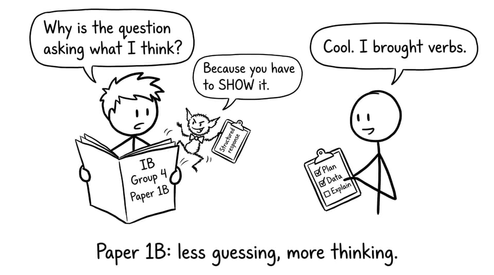 Paper 1B: less guessing, more thinking.