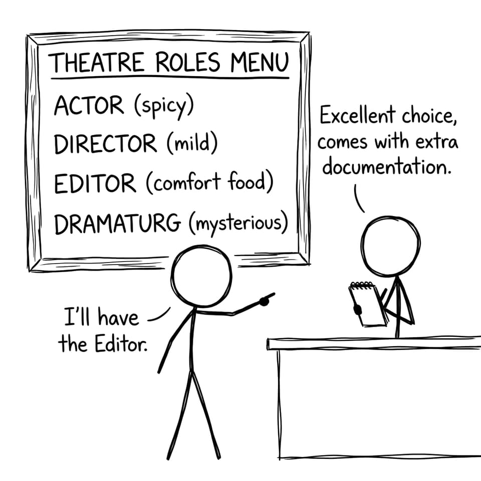 Theatre roles menu