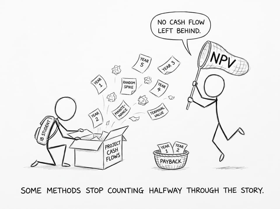 Catching all cash flows with NPV net