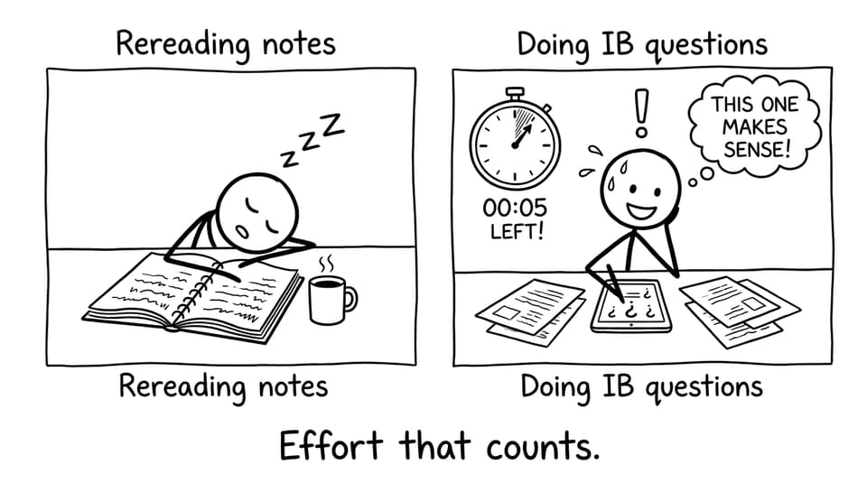 Rereading vs doing questions