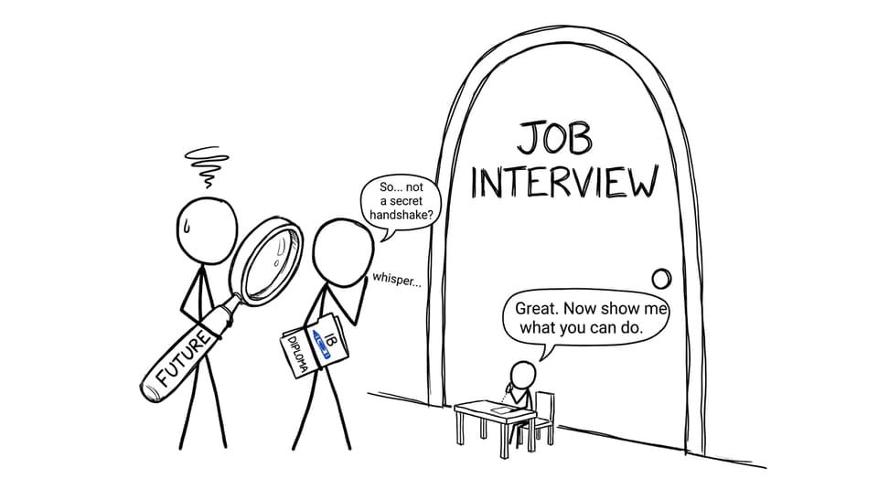 An IB student discovers that recruiters want evidence, not a secret handshake