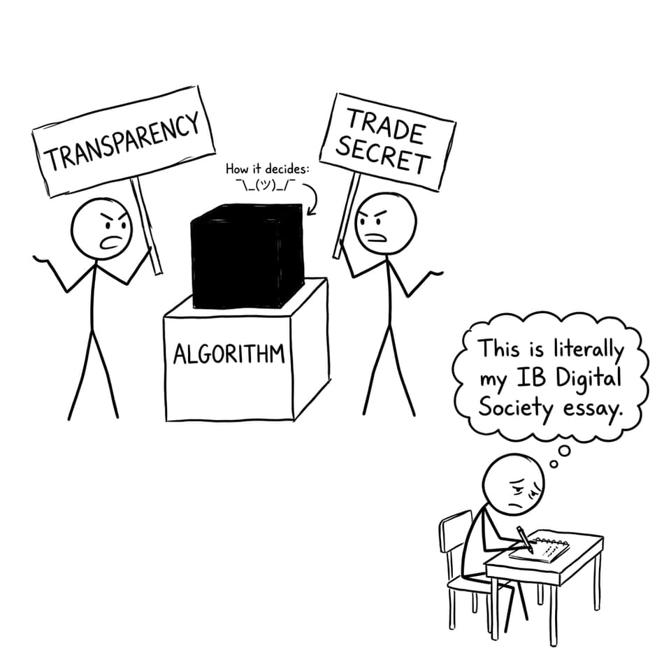 Algorithm transparency joke