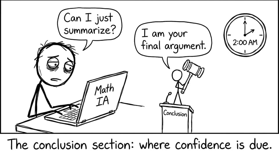 A student negotiates with the “Conclusion” section at 2:00 a.m.