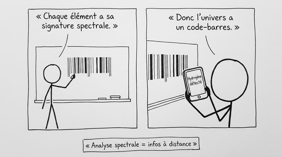 Le spectre comme code-barres cosmique