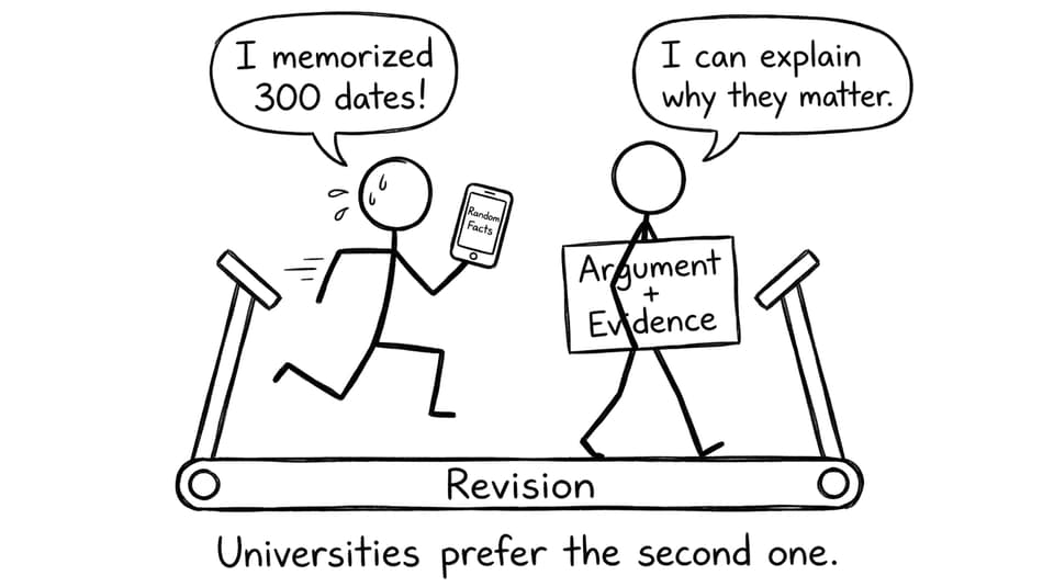 Two students race: facts vs argument