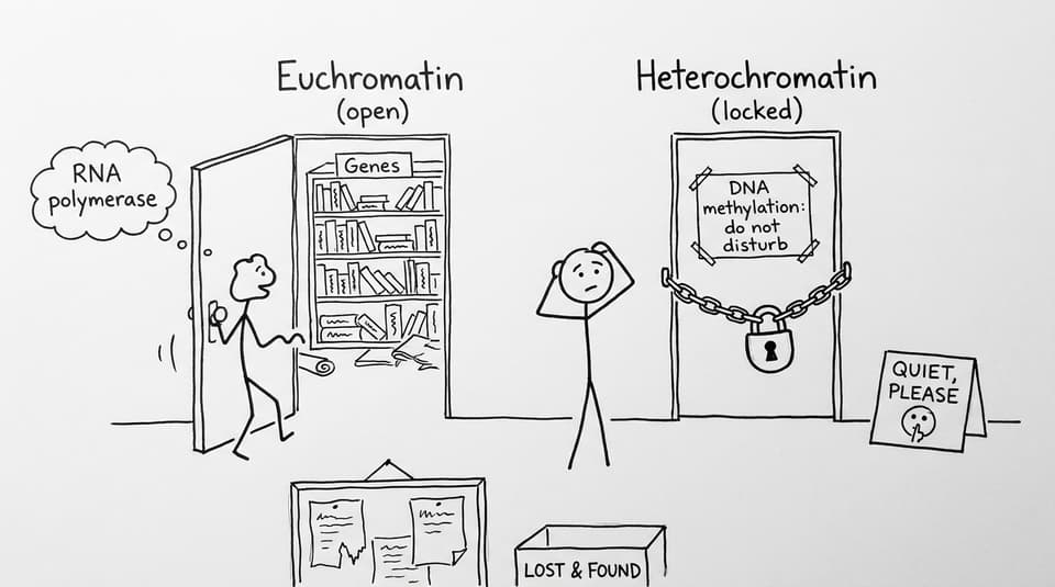 RNA polymerase meets the locked heterochromatin library door