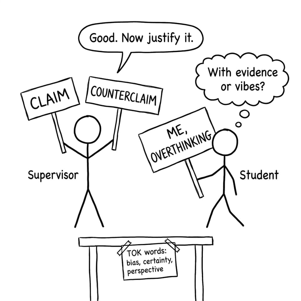 Claim vs counterclaim vs overthinking