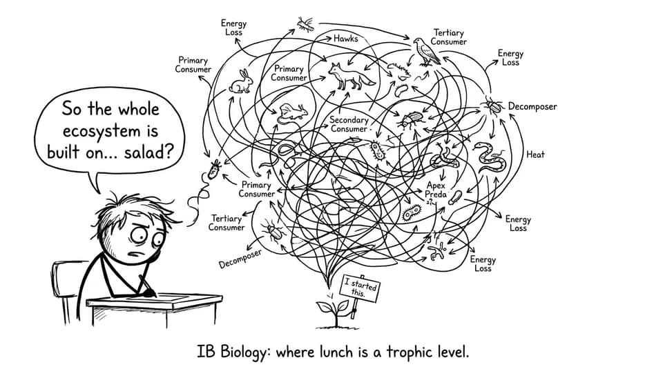IB student vs infinite food web