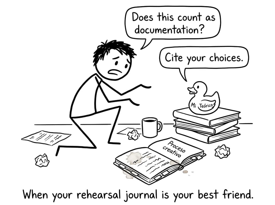 When your rehearsal journal is your best friend