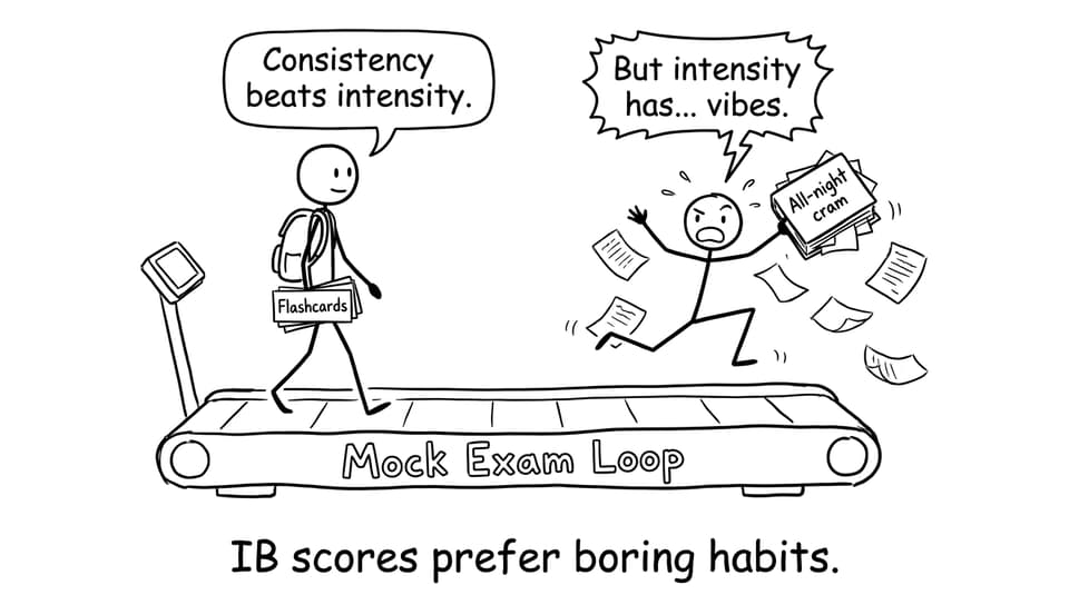 Two students train: one with consistency, one with vibes