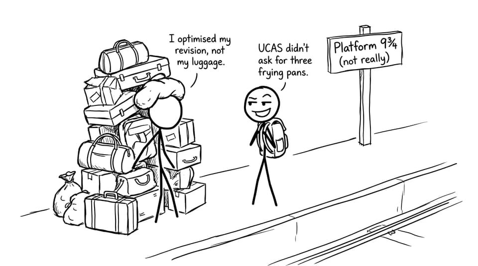 Train luggage comic