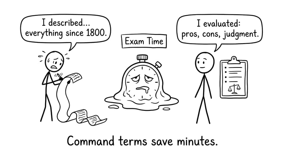 Command terms save minutes.
