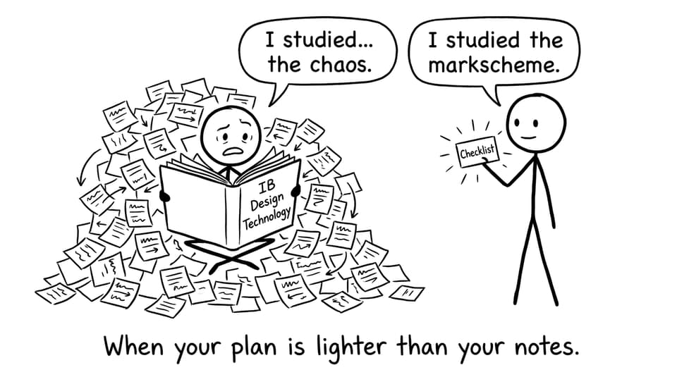 When your plan is lighter than your notes