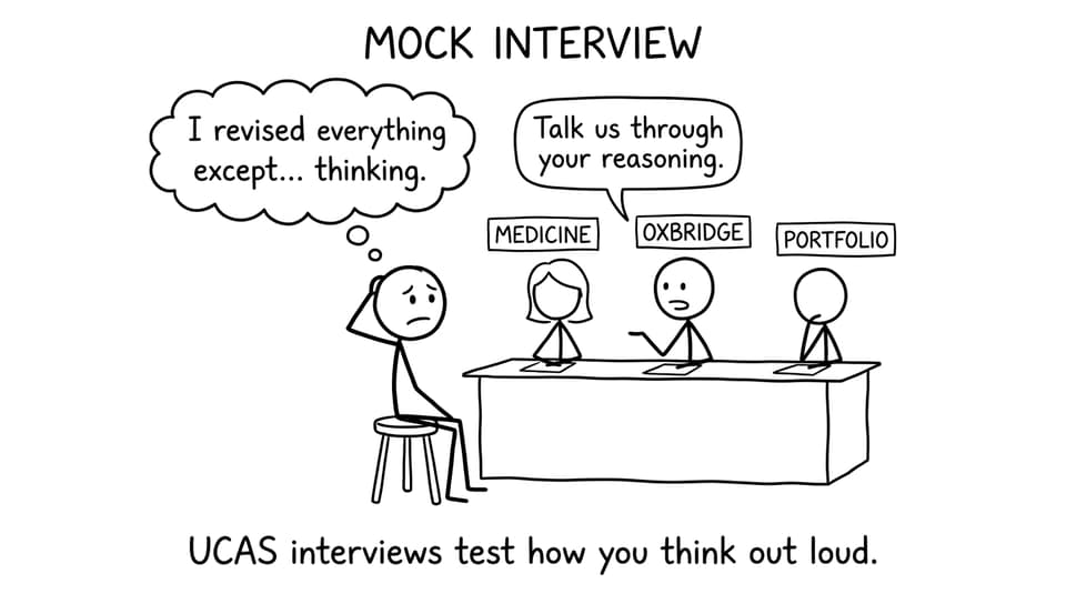 Comic: interview thinking out loud