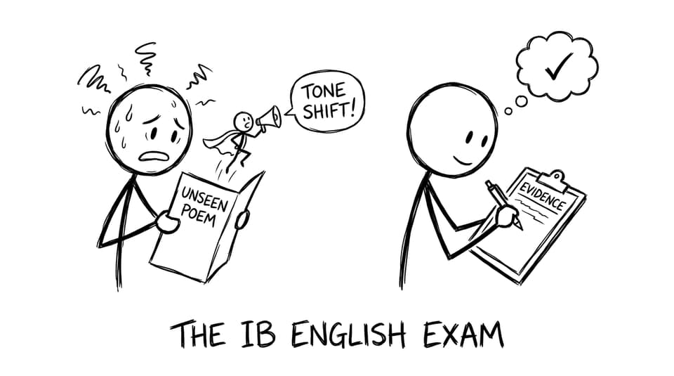 A stressed student meets a dramatic tone shift narrator