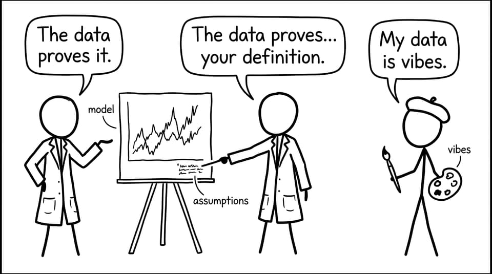 Model assumptions vs vibes comic