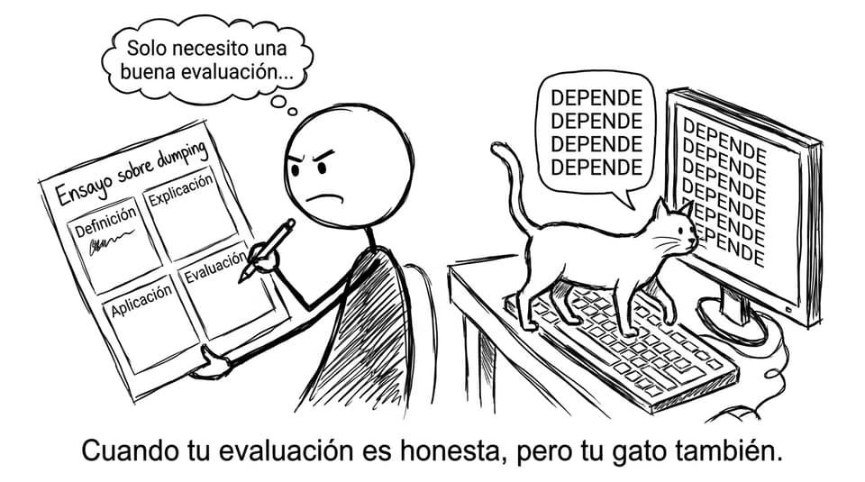 El gato que escribe "DEPENDE"