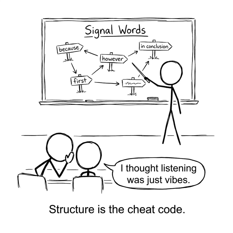 Signal words structure is the cheat code