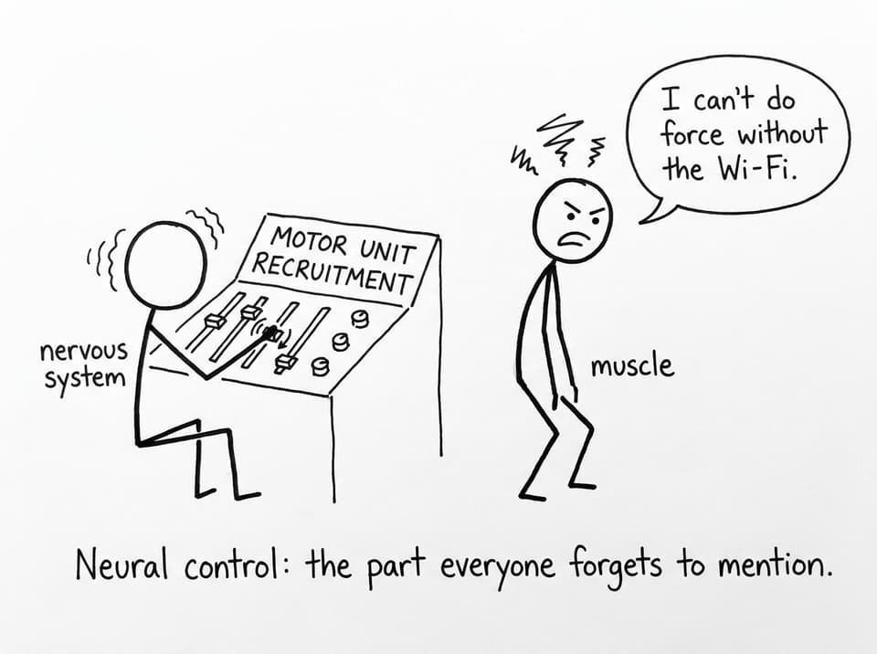 Nervous system control panel with motor unit sliders