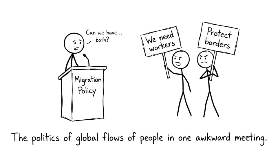 Migration policy awkward meeting comic