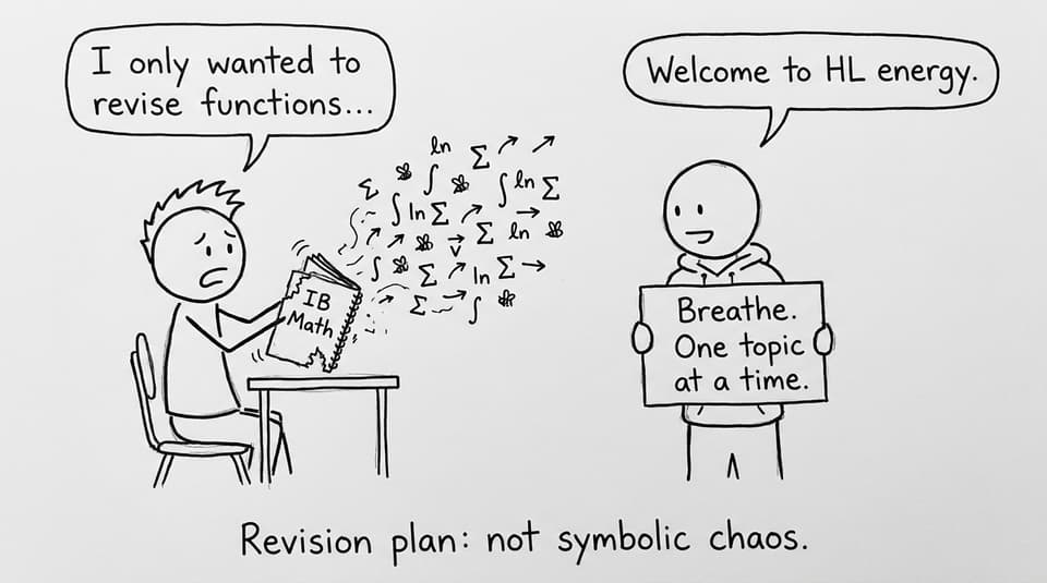 IB Math chaos to calm comic