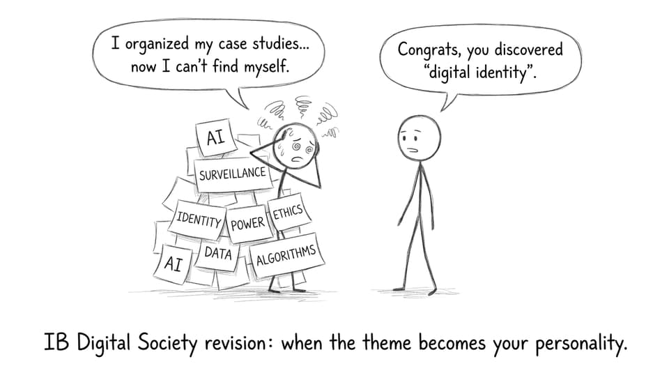 Student drowning in sticky notes