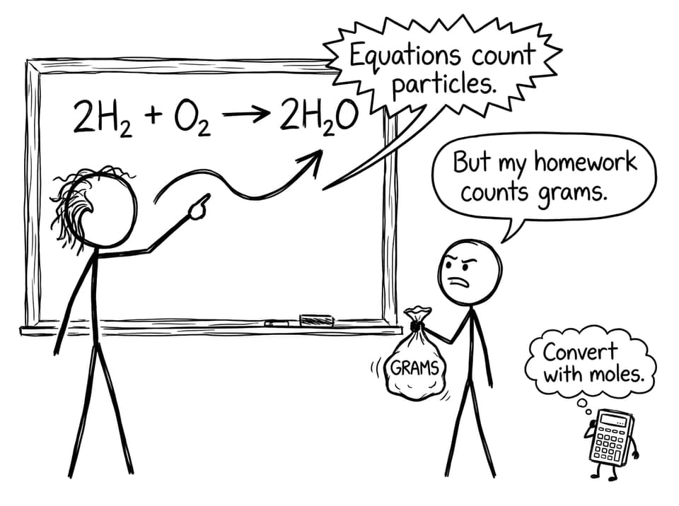 Stoichiometry classroom joke