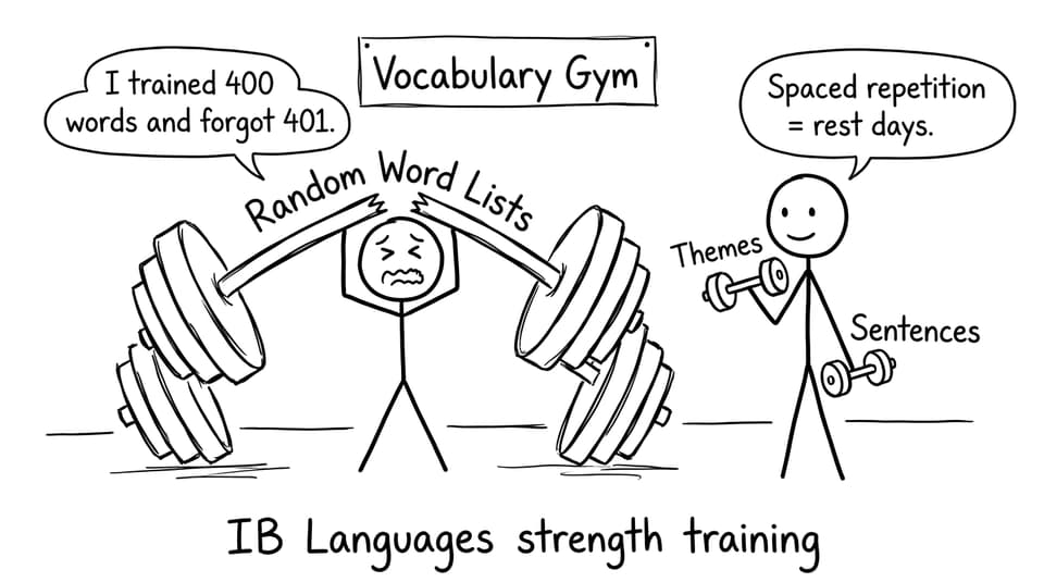 Vocabulary gym comic