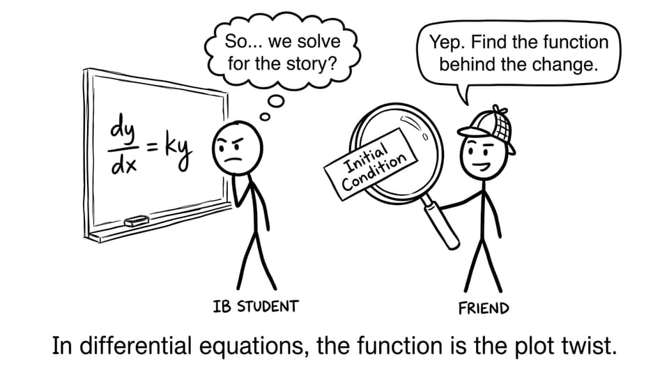 Differential equations as a mystery plot twist